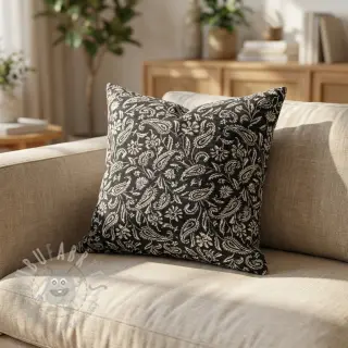 Sisustuskangas jacquard Mumbai allover noir