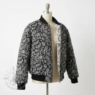 Sisustuskangas jacquard Mumbai allover noir