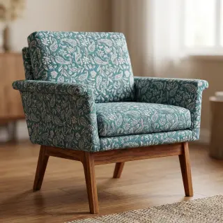 Dekoračná látka jacquard Mumbai allover jade