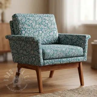 Sisustuskangas jacquard Mumbai allover jade