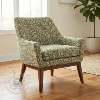 Sisustuskangas jacquard Mumbai allover kaki