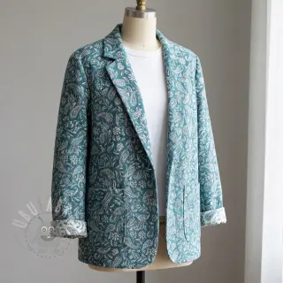 Sisustuskangas jacquard Mumbai allover jade