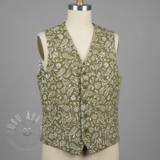 Sisustuskangas jacquard Mumbai allover kaki
