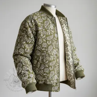 Sisustuskangas jacquard Mumbai allover kaki
