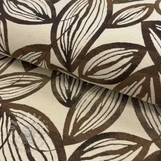 Sisustuskangas jacquard Folia chocolat