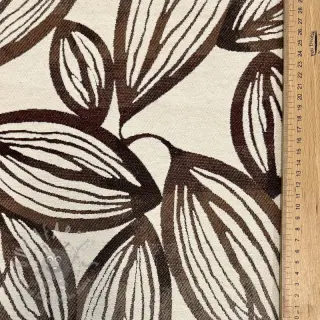 Sisustuskangas jacquard Folia chocolat