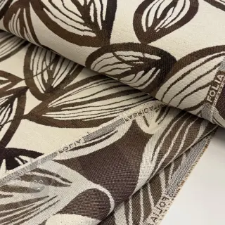 Sisustuskangas jacquard Folia chocolat