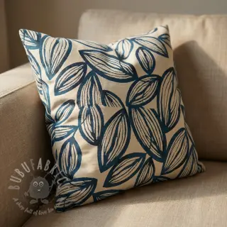 Sisustuskangas jacquard Folia bleu