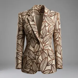 Dekoračná látka jacquard Folia chocolat