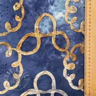 Puuvillakangas TIE DYE EMBROIDERY Elise tape design D