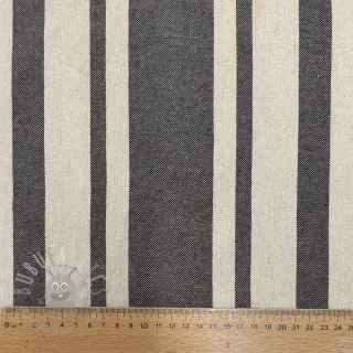 Sisustuskangas Bernadette stripe coffee