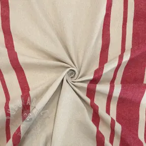 Sisustuskangas Bernadette stripe rouge