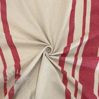 Sisustuskangas Bernadette stripe rouge