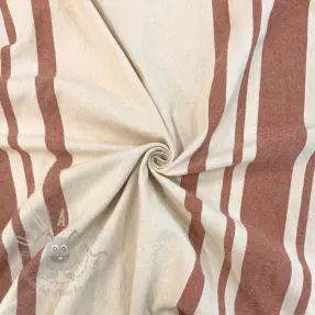 Sisustuskangas Bernadette stripe terracotta