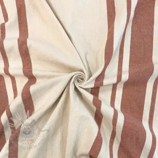 Sisustuskangas Bernadette stripe terracotta