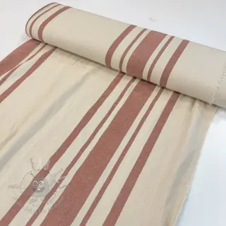 Sisustuskangas Bernadette stripe terracotta