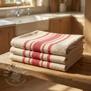 Sisustuskangas Bernadette stripe rouge