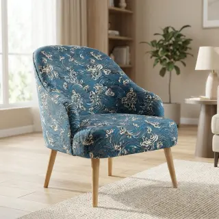Dekoračná látka jacquard Swell allover bleu