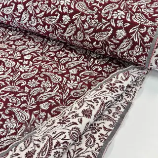 Sisustuskangas jacquard Mumbai allover bordeaux