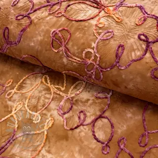Puuvillakangas TIE DYE Chenille ela design Ja