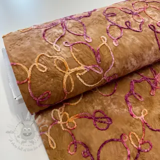 Puuvillakangas TIE DYE Chenille ela design Ja