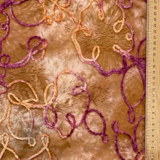 Puuvillakangas TIE DYE Chenille ela design Ja