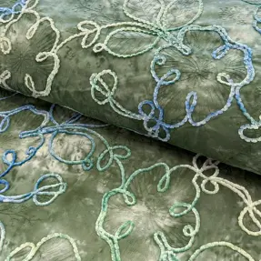 Bavlnená látka TIE DYE Chenille ela design B