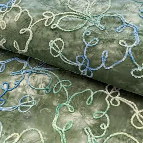 Puuvillakangas TIE DYE Chenille ela design B