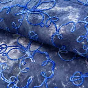 Puuvillakangas TIE DYE Chenille ela design C