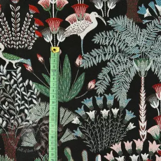 Sisustuskangas jacquard Botanic Paradise Bird