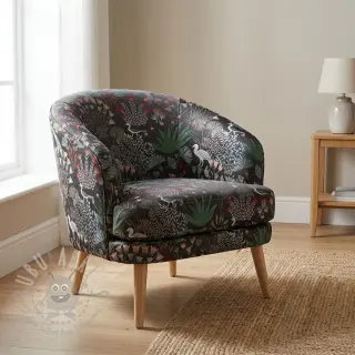 Sisustuskangas jacquard Botanic Paradise Bird