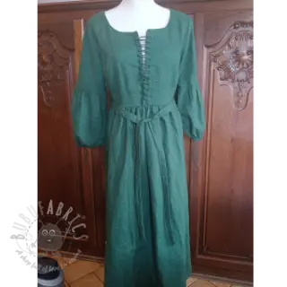 Esipesty pellava 170 g forest green