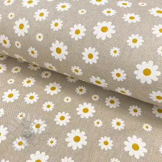Sisustuskangas Linenlook Daisies