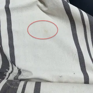 Sisustuskangas Bernadette stripe coffee 2. laatuluokka