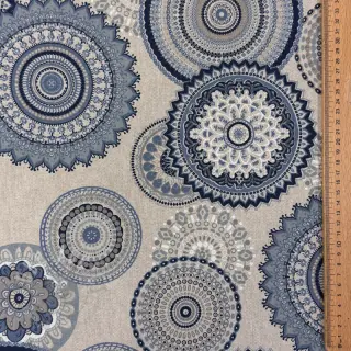 Sisustuskangas Linenlook premium Geometric mandala