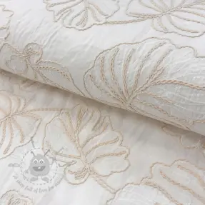 Puuvillakangas VOILE EMBROIDERY Kady off white