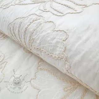 Puuvillakangas VOILE EMBROIDERY Kady off white