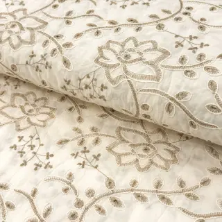 Bavlnená látka VOILE EMBROIDERY Kiara off white