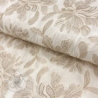 Puuvillakangas VOILE EMBROIDERY Kim off white