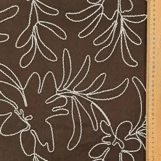 Semiš Tape flower dark brown