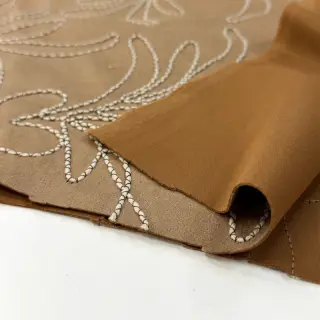 Semiš Tape flower beige
