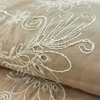 Puuvillakangas VOILE EMBROIDERY Kokka natural