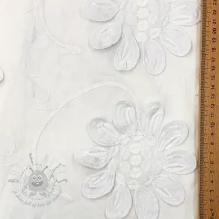 Puuvillakangas EMBROIDERY Bellagio white