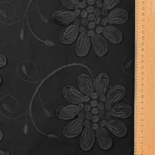 Bavlnená látka EMBROIDERY Bellagio black