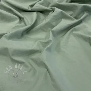 Puuvillakangas WASHED old green
