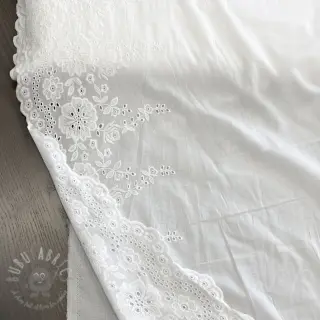 Puuvillakangas EMBROIDERY Leon border