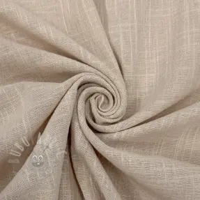 Puuvillakangas SLUB WASHED beige