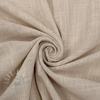 Puuvillakangas SLUB WASHED beige