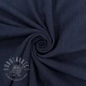 Puuvillakangas SLUB WASHED navy