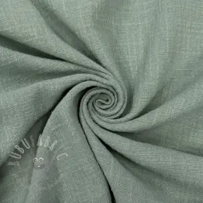 Puuvillakangas SLUB WASHED old green